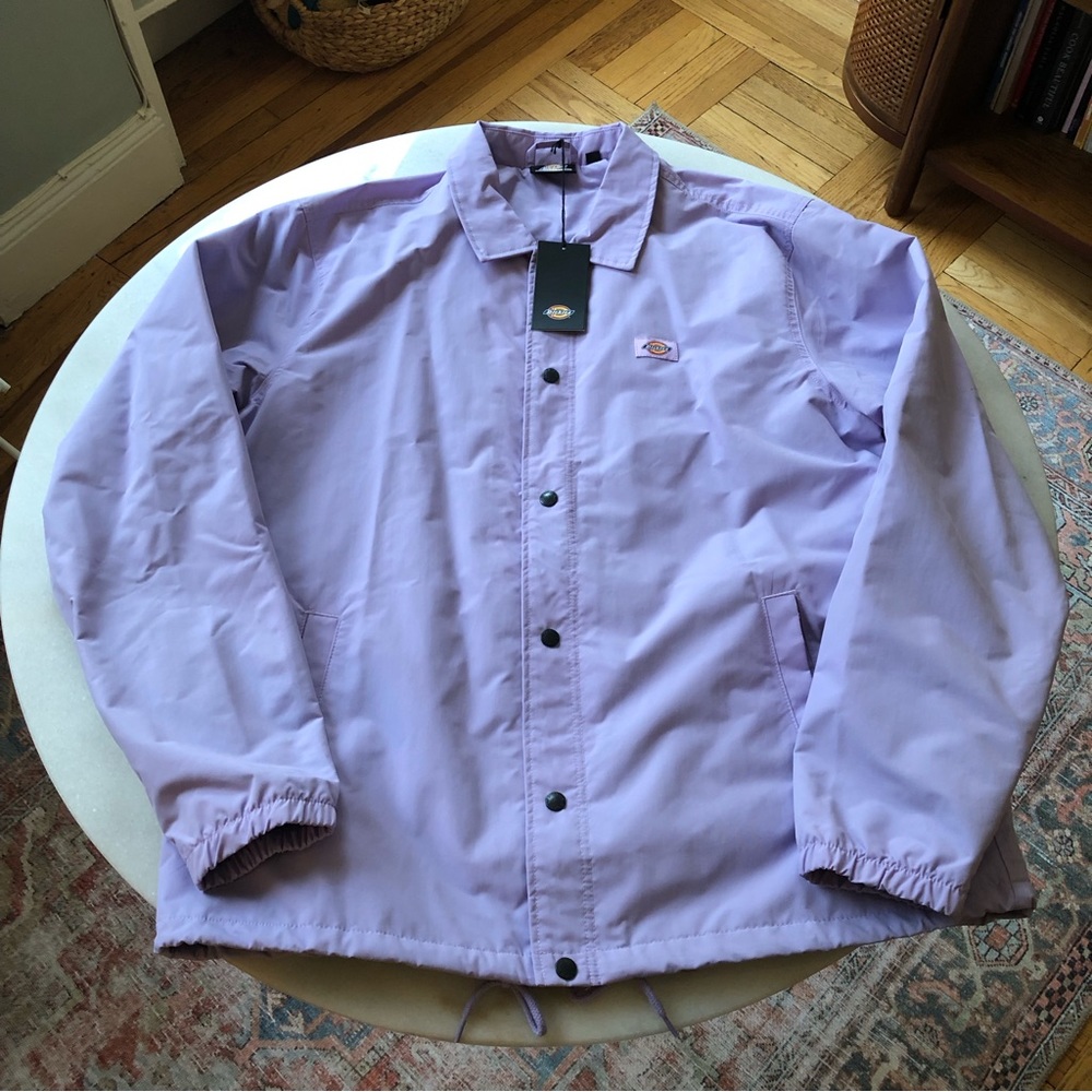NWT Dickies Lilac Purple Snap Button Windbreaker XXL